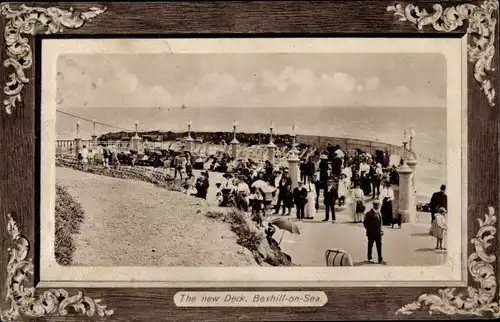 Passepartout Ak Bexhill on Sea Sussex England, The new Deck