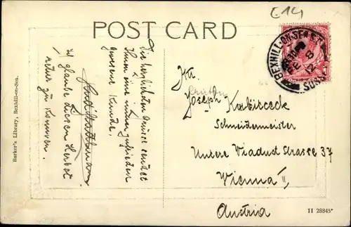 Passepartout Ak Bexhill on Sea Sussex England, The new Deck