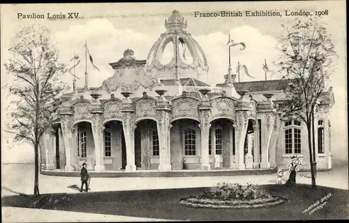 Ak London City England, Pavilion Louis XV, Franco-British Exhibition