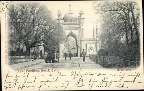 Ak Brighton East Sussex England, Royal Pavilion, North Gate
