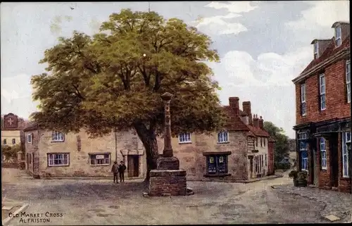 Künstler Ak Alfriston East Sussex England, Old Market Cross