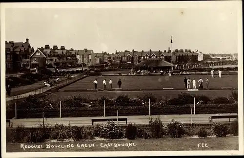 Ak Eastbourne East Sussex England, Redoubt Bowling Green