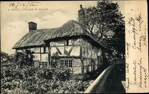 Ak Sussex England, A Rustic Cottage