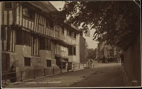 Ak Eastbourne East Sussex England, The Historical Lamb Hotel, Old Town