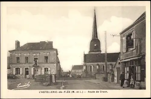 Ak L'Hôtellerie de Flée Maine et Loire, Route de Craon