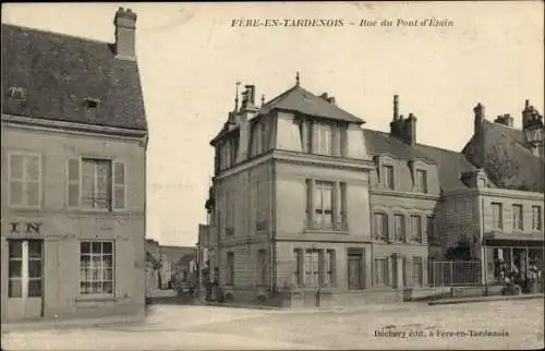 Ak Fère en Tardenois Aisne, Rue du Pont d'Étain