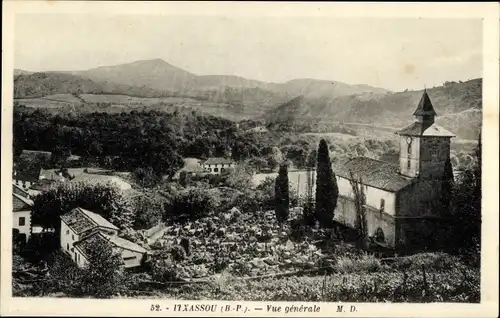 Ak Itxassou Pyrénées-Atlantiques, Vue generale