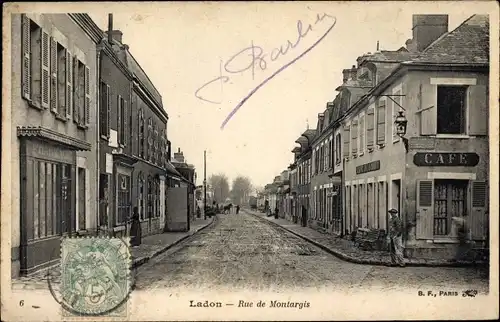 Ak Ladon Loiret, Rue de Montargis