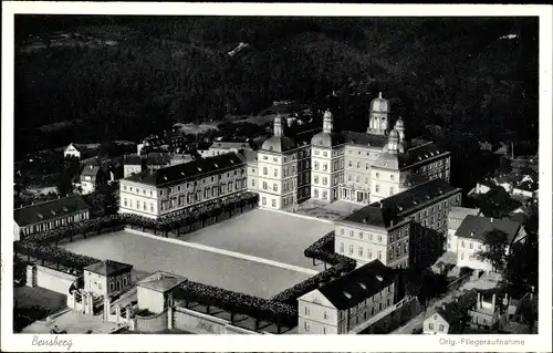 Ak Bensberg Bergisch Gladbach, Fliegeraufnahme vom Schloss