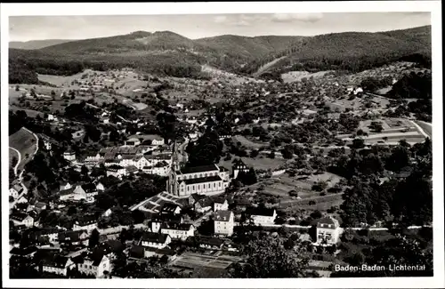 Ak Baden Baden im Stadtkreis Baden Württemberg, Lichtental, Panorama