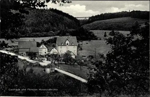 Ak Blankenrath in Rheinland Pfalz, Gasthaus-Pension Hanosiusmühle