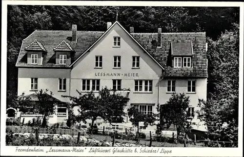 Ak Glashütte Schieder Schwalenberg in Lippe, Haus Lessmann Meier