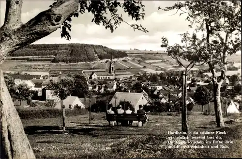 Ak Hardheim im Odenwald Baden, Blick auf den Ort