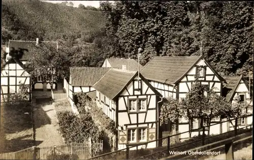 Ak Oberdollendorf Königswinter am Rhein, Blick auf den Ort, Wohnhäuser
