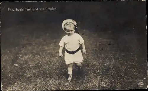 Ak Prinz Louis Ferdinand von Preußen mit Matrosenhut