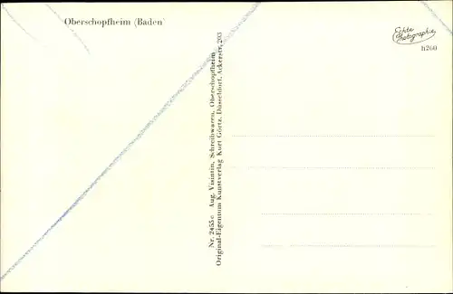 Ak Oberschopfheim Friesenheim in Baden, Gesamtansicht