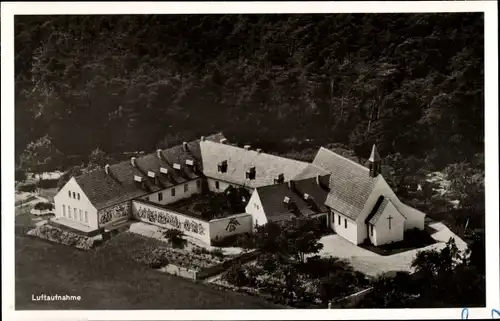 Ak Eberstadt Darmstadt in Hessen, Ökomenische Marienschwesterschaft, Fliegeraufnahme