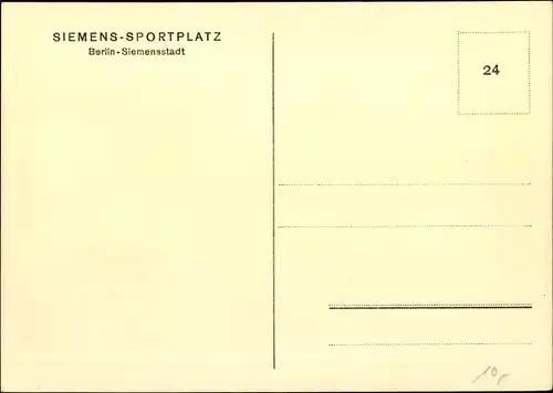 Ak Berlin Spandau Siemensstadt, Siemens-Sportplatz