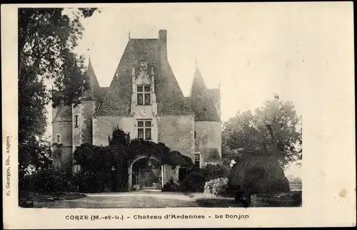 Ak Corzé Maine et Loire, Chateau d'Ardannes, Le Donjon