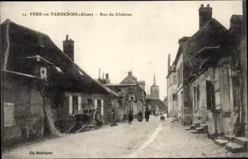 Ak Fère en Tardenois Aisne, Rue du Château