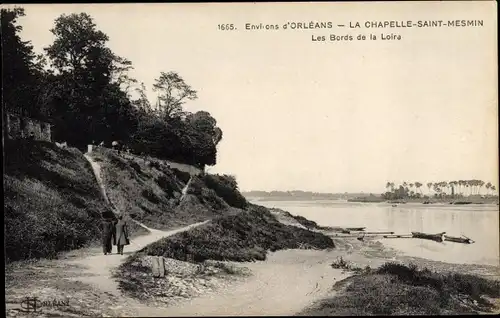 Ak La Chapelle Saint Mesmin Loiret, Les Bords de la Loire
