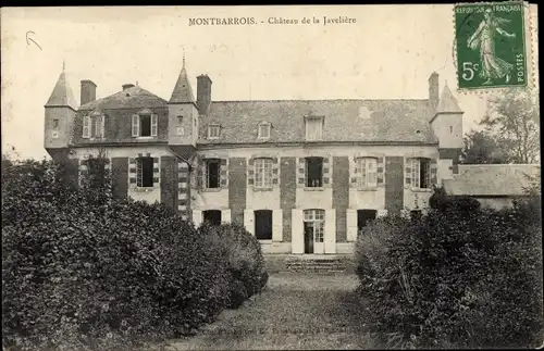 Ak Montbarrois Loiret, Château de la Javeliere
