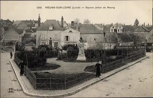 Ak Meung sur Loire Loiret, Square Jehan de Meung