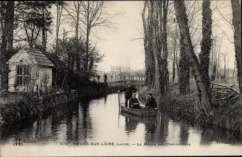 Ak Meung sur Loire Loiret, La Mauve aux Chennevieres