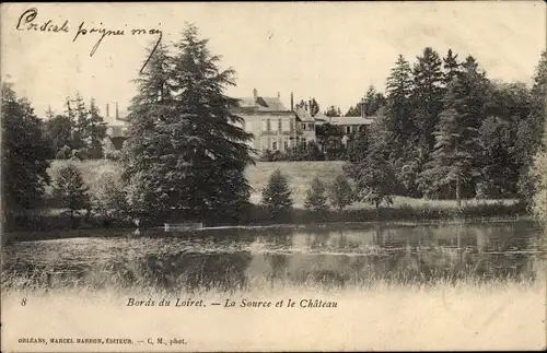 Ak Loiret, La Source et le Château