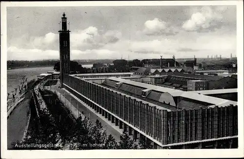 Ak Köln am Rhein, Ausstellungsgelände mit hohem Turm