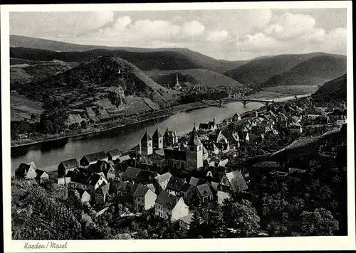 Ak Karden an der Mosel, Panorama