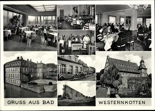 Ak Westernkotten Westfalen, Kurhaus, Wall, PKWs