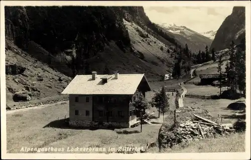 Ak Mayrhofen im Zillertal Tirol, Alpengasthaus Lacknerbrunn