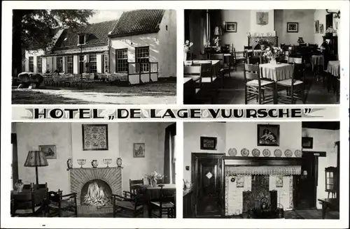 Ak Lage Vuursche Utrecht, Hotel de Lage Vuursche, Teilansichten