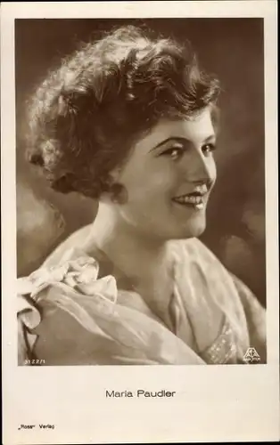Ak Schauspielerin Maria Paudler, Ross 3188/1