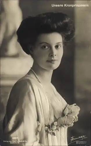 Ak Kronprinzessin Cecilie von Preußen, Portrait