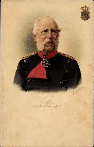 Künstler Litho Donadini, Antonio Ermenegildo, König Albert von Sachsen, Portrait