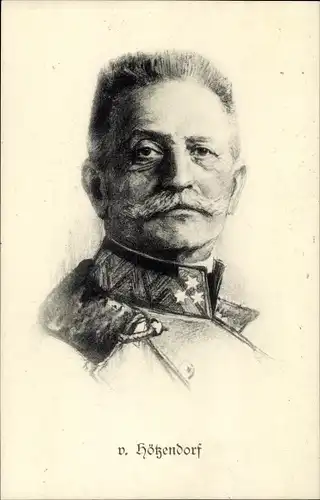 Künstler Ak Generalstabschef Franz Conrad von Hötzendorf, Portrait