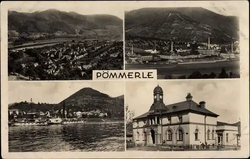 Ak Povrly Pommerle an der Elbe Pömerle Pömmerle Region Aussig, Ortsansichten