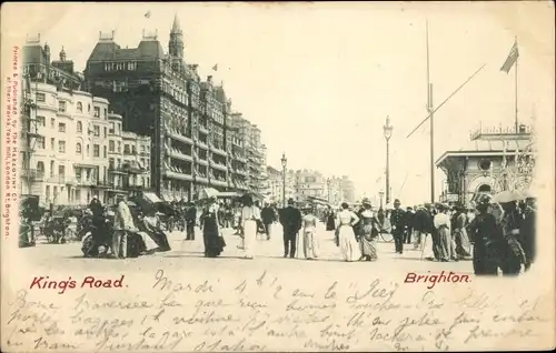 Ak Brighton East Sussex England, Kings Road