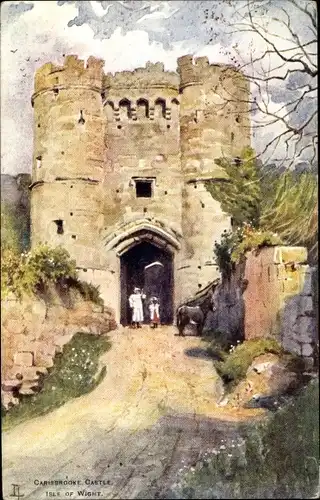 Künstler Ak Isle of Wight England, Carisbrooke Castle