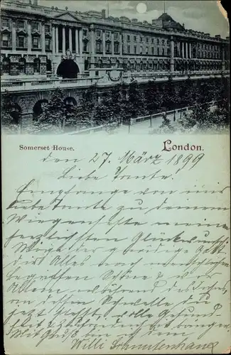 Ak London City England, Somerset House