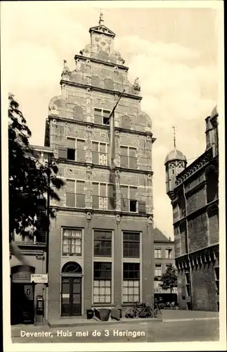 Ak Deventer Overijssel Niederlande, Huis met de 3 Haringen