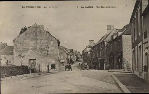 Ak La Cambe Calvados, Rue Principale