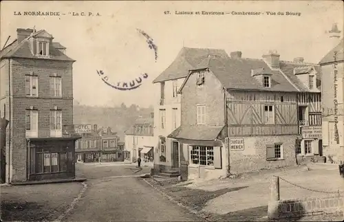 Ak Cambremer Calvados, Vue du Bourg