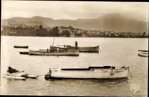 Ak Hendaye Pyrénées-Atlantiques, Hendaye Ville vue d'Hendaye Plage