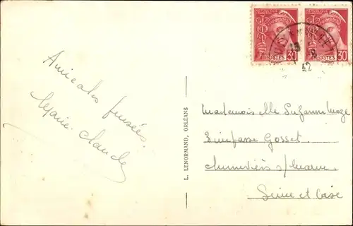 Ak Marcilly en Villette Loiret, Les Bords du Cosson, La Vue Générale