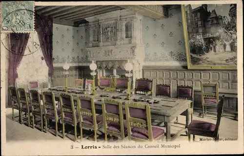 Ak Lorris Loiret, Salle des Séances du Conseil Municipal