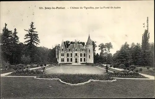 Ak Jouy le Potier Loiret, Château de Vignelles