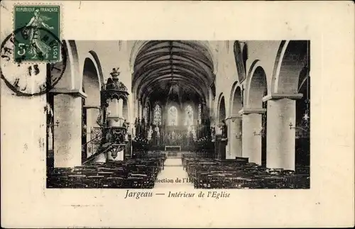 Ak Jargeau Loiret, Kircheninneres